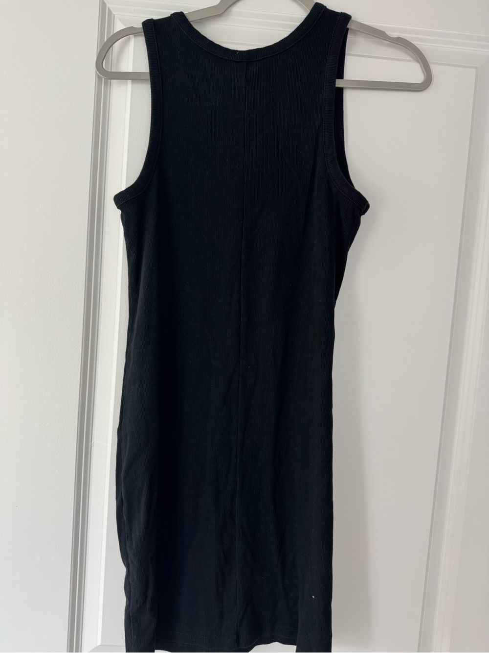 A new day Black Ribbed Tank Dress